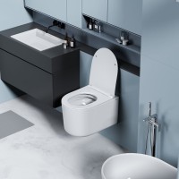 Унитаз подвесной Abber Ultra AC1302 с микролифтом, белый