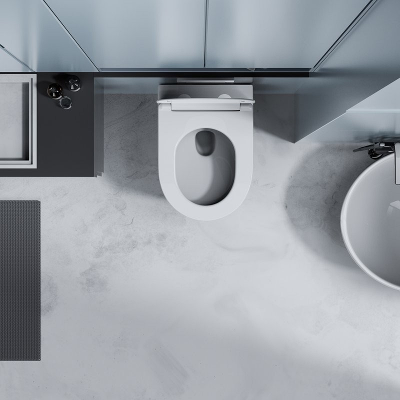 Унитаз подвесной Abber Ultra AC1302 с микролифтом, белый