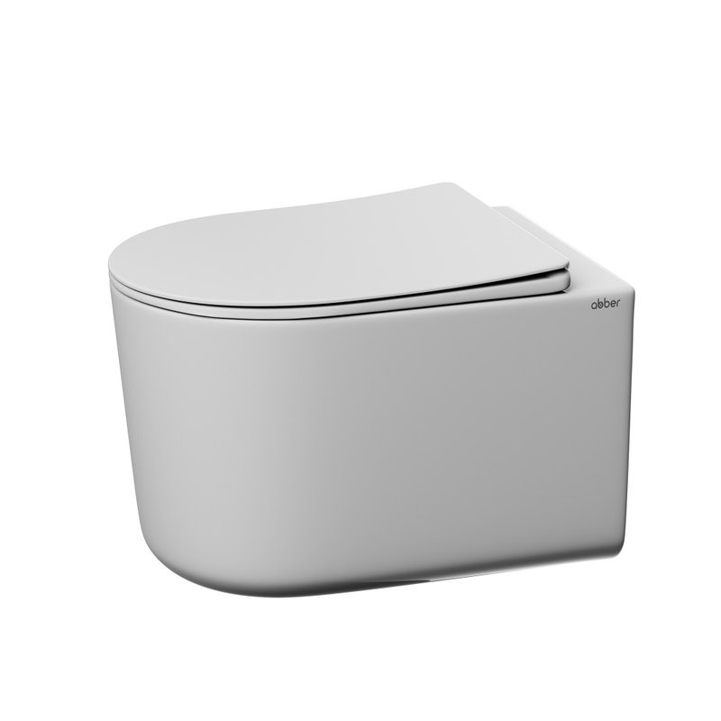 Унитаз подвесной Abber Ultra AC1302 с микролифтом, белый