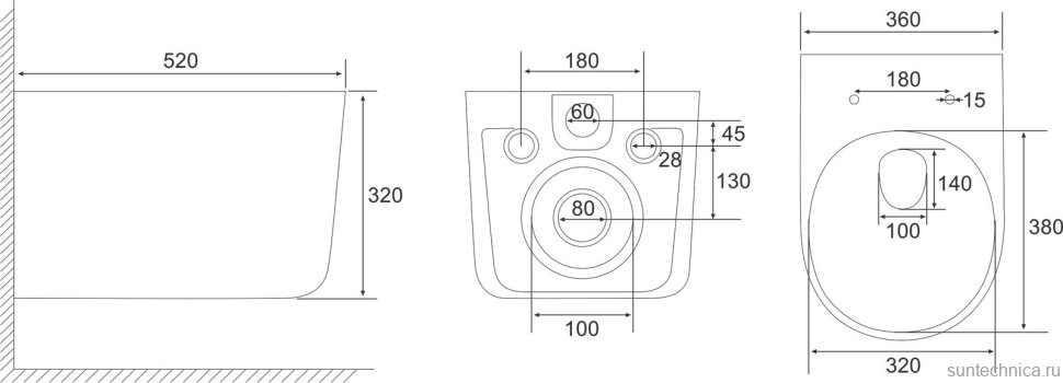 Унитаз подвесной Abber Ultra AC1302 с микролифтом, белый