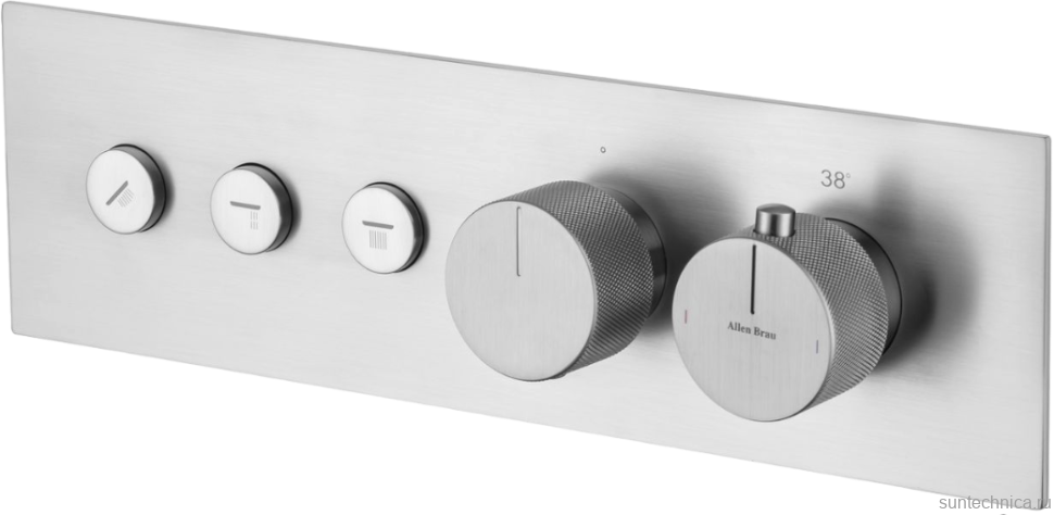 Термостатический смеситель встраиваемый Allen Brau Liberty 5.33003-BN С ВНУТРЕННЕЙ ЧАСТЬЮ, брашированный никель