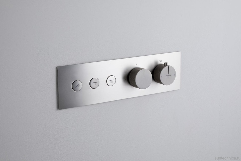 Термостатический смеситель встраиваемый Allen Brau Liberty 5.33003-BN С ВНУТРЕННЕЙ ЧАСТЬЮ, брашированный никель