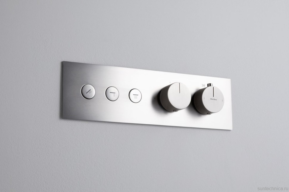 Термостатический смеситель встраиваемый Allen Brau Liberty 5.33003-BN С ВНУТРЕННЕЙ ЧАСТЬЮ, брашированный никель