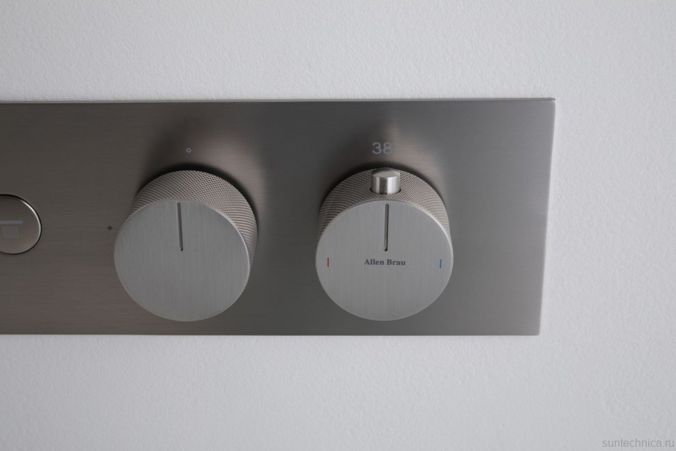 Термостатический смеситель встраиваемый Allen Brau Liberty 5.33003-BN С ВНУТРЕННЕЙ ЧАСТЬЮ, брашированный никель