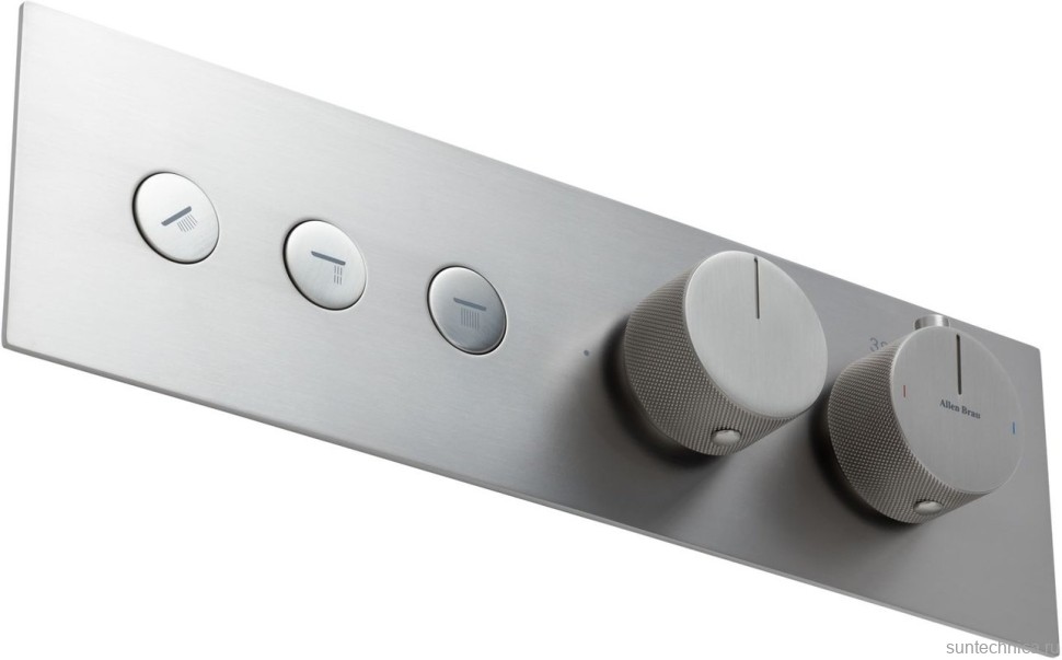 Термостатический смеситель встраиваемый Allen Brau Liberty 5.33003-BN С ВНУТРЕННЕЙ ЧАСТЬЮ, брашированный никель