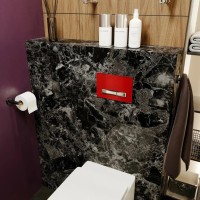 Кнопка смыва Lavinia Boho RelFix 3805005R красная