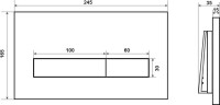 Кнопка смыва Timo Inari FP-003MB черная