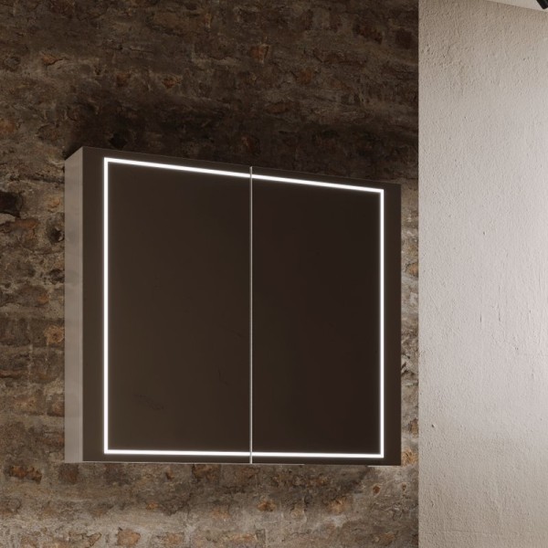 Зеркало-шкаф Aqwella Simplex 80 с подсветкой