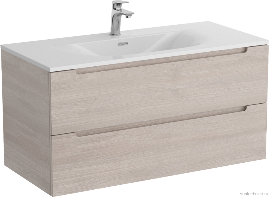 Мебель для ванной комнаты BelBagno Etna 100 rovere grigio, раковина BB-8099-120-2