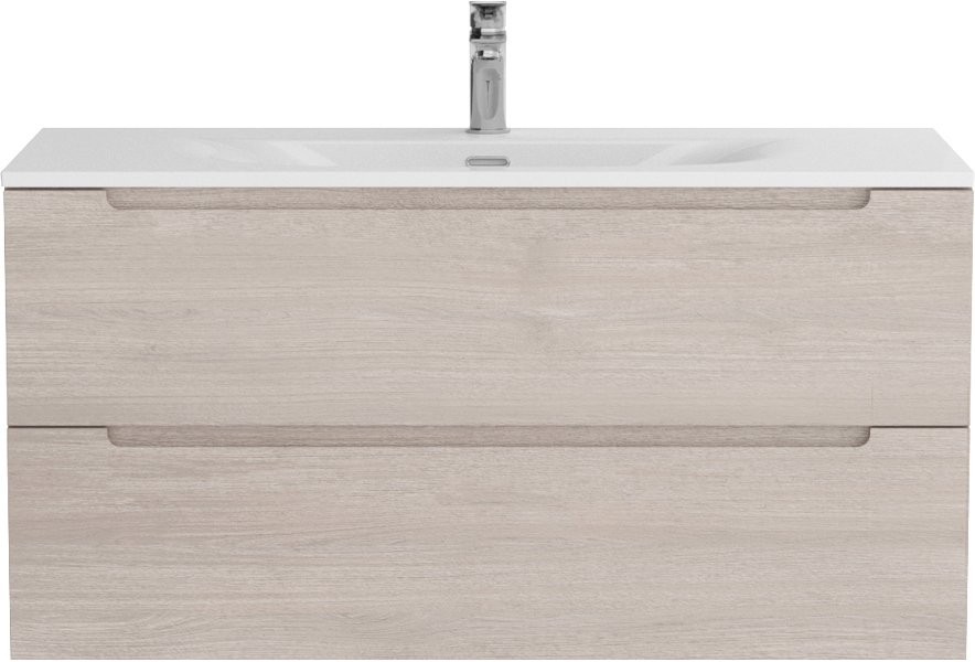 Мебель для ванной комнаты BelBagno Etna 100 rovere grigio, раковина BB-8099-120-2