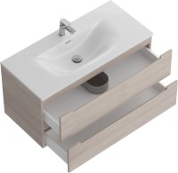 Мебель для ванной комнаты BelBagno Etna 100 rovere grigio, раковина BB-8099-120-2