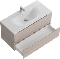 Мебель для ванной комнаты BelBagno Etna 100 rovere grigio, раковина BB-8099-120-2