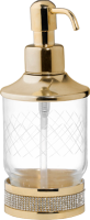 Дозатор Boheme Royal Cristal Gold настольный