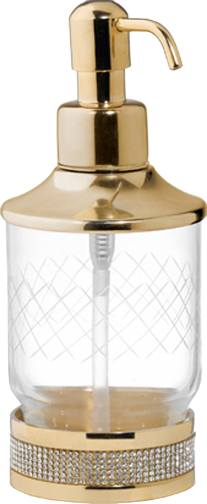 Дозатор Boheme Royal Cristal Gold настольный