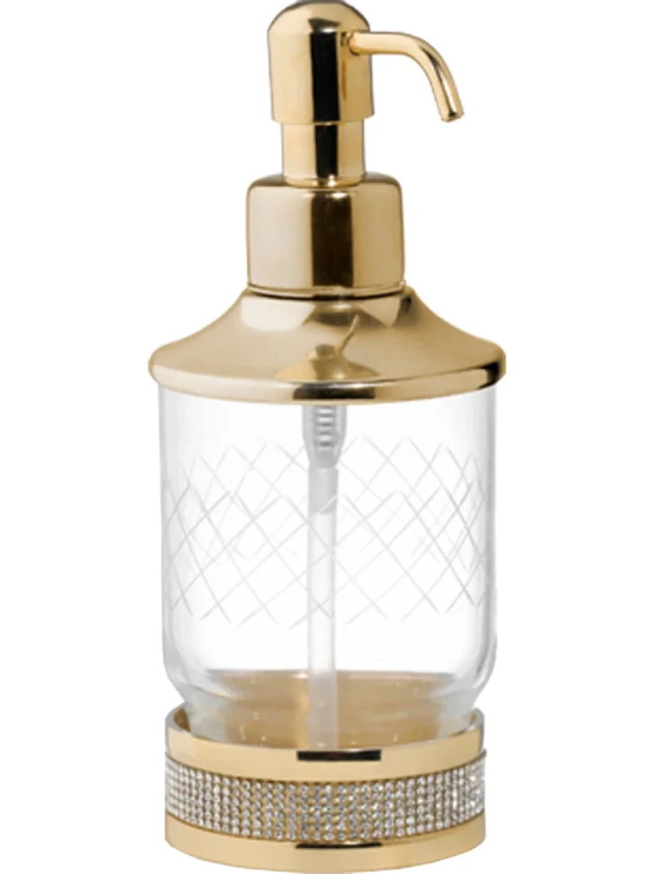Дозатор Boheme Royal Cristal Gold настольный