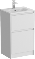 Мебель для ванной комнаты BelBagno Kraft 39 50 напольная, bianco opaco, раковина BB-8099-3-50