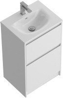 Мебель для ванной комнаты BelBagno Kraft 39 50 напольная, bianco opaco, раковина BB-8099-3-50
