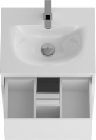 Мебель для ванной комнаты BelBagno Kraft 39 50 напольная, bianco opaco, раковина BB-8099-3-50