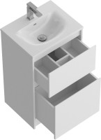 Мебель для ванной комнаты BelBagno Kraft 39 50 напольная, bianco opaco, раковина BB-8099-3-50
