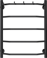 Полотенцесушитель электрический Secado Агата 1 К 60x50 см, подключение справа, матовый черный, лесенка