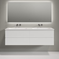 Тумба с раковиной Sancos Folk 160 подвесная, bianco, раковина CN7023wx