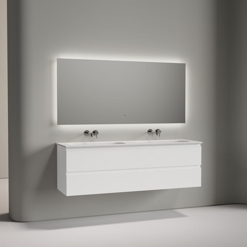 Тумба с раковиной Sancos Folk 160 подвесная, bianco, раковина CN7023wx