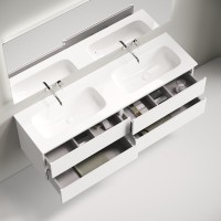 Тумба с раковиной Sancos Folk 160 подвесная, bianco, раковина CN7023wx