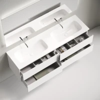 Тумба с раковиной Sancos Folk 160 подвесная, bianco, раковина CN7023wx