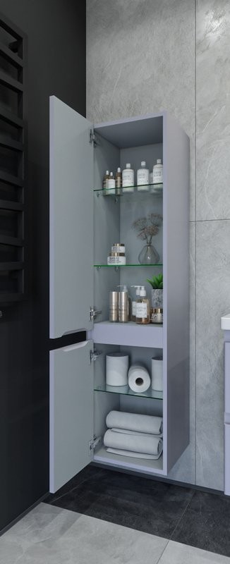 Шкаф пенал для ванной Caprigo Forte 35 L стилл