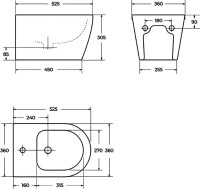 Биде подвесное BelBagno Marino BB105BH