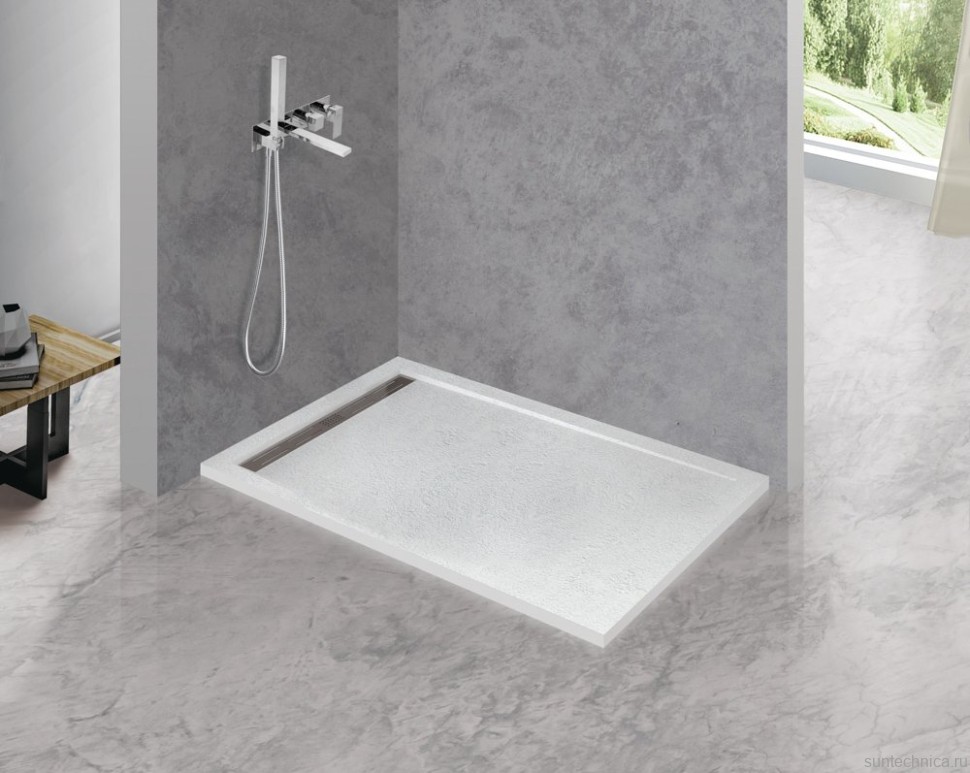 Поддон для душа Cezares TRAY-AS-AH-100/80-30-W 100x80, с сифоном, белый