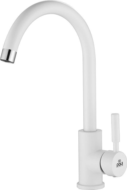 Смеситель для кухни Paulmark Holstein Ho212063-WH белый матовый