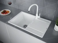 Смеситель для кухни Paulmark Holstein Ho212063-WH белый матовый Смеситель для кухни Paulmark Holstein Ho212063-WH белый матовый