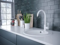 Смеситель для кухни Paulmark Holstein Ho212063-WH белый матовый Смеситель для кухни Paulmark Holstein Ho212063-WH белый матовый