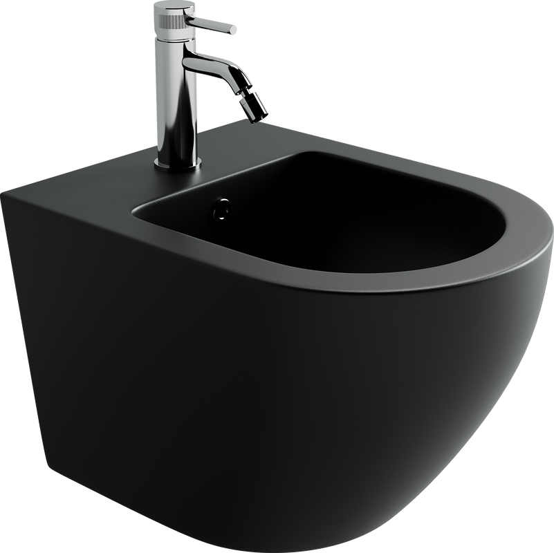 Биде подвесное Ceramicanova Uno CN11002MB черное матовое