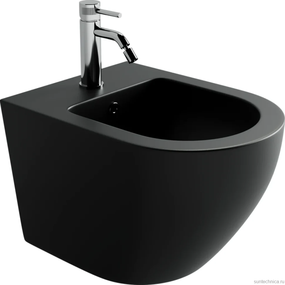 Биде подвесное Ceramicanova Uno CN11002MB черное матовое