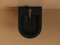 Биде подвесное Ceramicanova Uno CN11002MB черное матовое