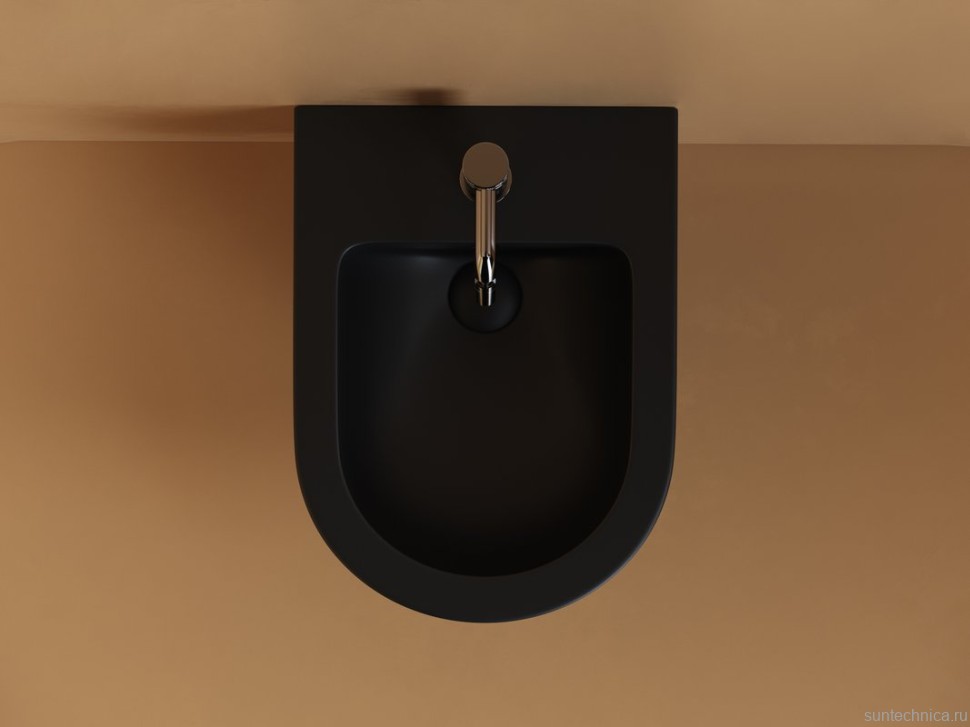 Биде подвесное Ceramicanova Uno CN11002MB черное матовое