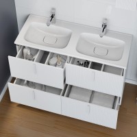 Мебель для ванной комнаты СаНта Вега 120 напольная, 4 ящика, белая