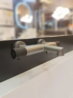 Термостатический смеситель AltroBagno Intento 0216 GrNe для ванны с душем, серый Термостатический смеситель AltroBagno Intento 0216 GrNe для ванны с душем, серый