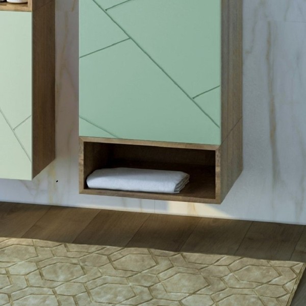 Полка Бриклаер Кристалл 50 под тумбу, дуб гранж песочный