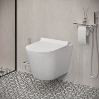 Унитаз подвесной Damixa Apollo DX22C1700SC с микролифтом, безободковый