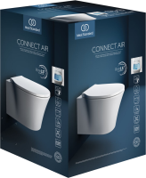 Унитаз подвесной Ideal Standard Connect Air E248201 безободковый, с микролифтом
