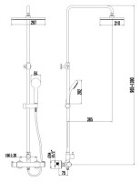 Душевая стойка Lemark Yeti LM7860C