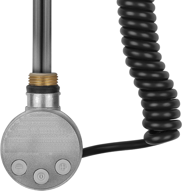 Полотенцесушитель электрический Secado Бергамо 2К 1300х70 130x10 см, подключение справа, графит, I-образный