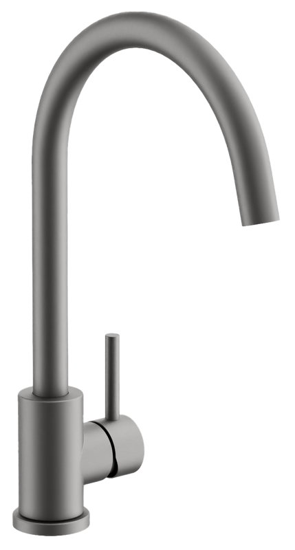 Смеситель для кухни BELZ B810 B70810-3 оружейная сталь