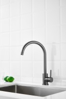 Смеситель для кухни BELZ B810 B70810-3 оружейная сталь