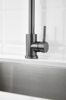 Смеситель для кухни BELZ B810 B70810-3 оружейная сталь