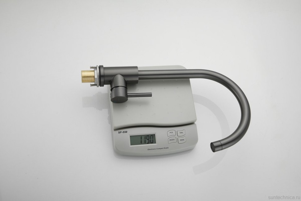 Смеситель для кухни BELZ B810 B70810-3 оружейная сталь