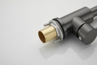 Смеситель для кухни BELZ B810 B70810-3 оружейная сталь